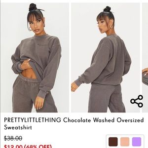 PLT Brown matching sweatpants set!